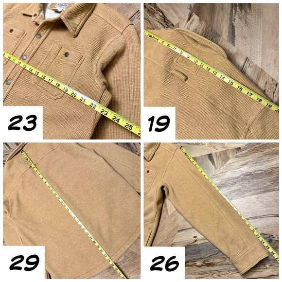 L.L. Bean Katahdin Iron Works Sherpa Lined Shirt Jacket Shacket Men’s Large - Picture 9 of 14